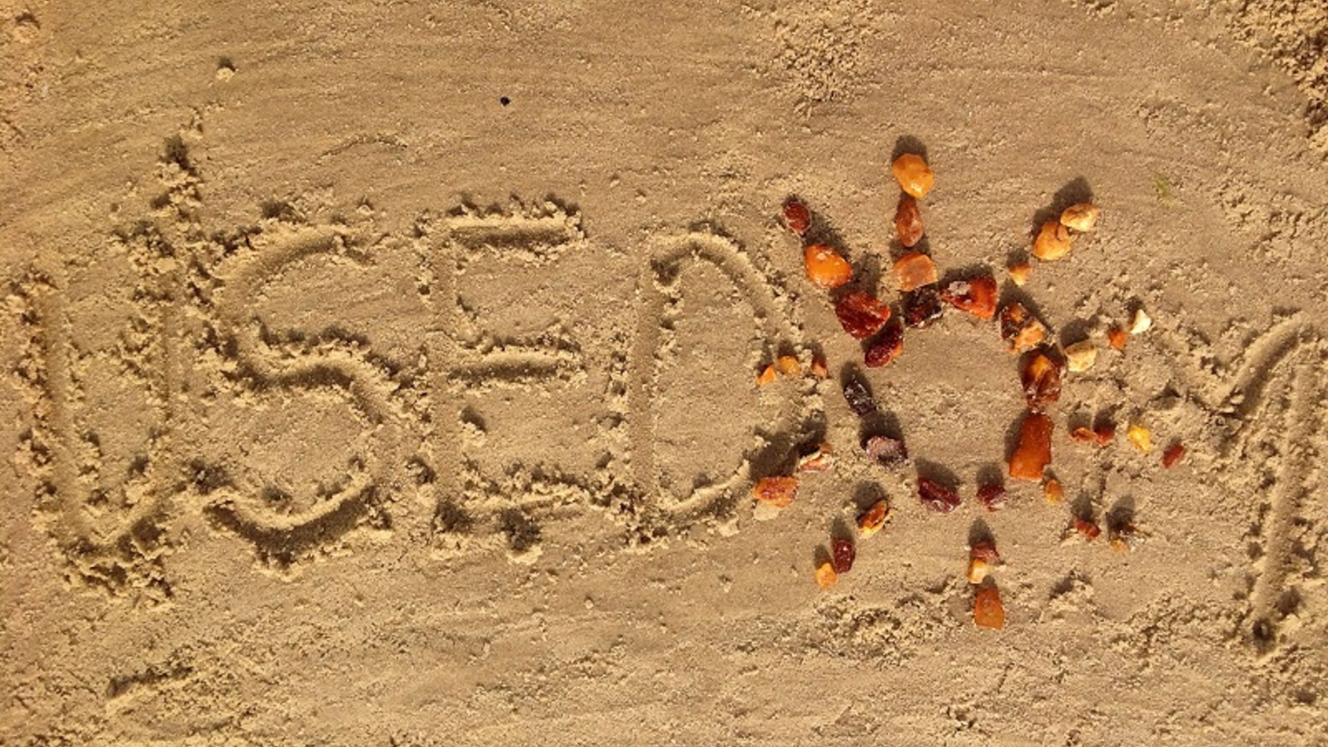 Bernstein, Sand, Strandsand, Sonneninsel Usedom